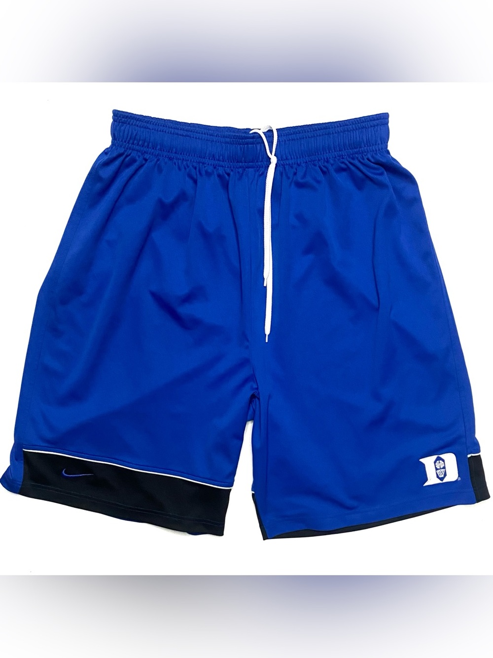 Vintage Nike Duke Blue Devils Authentic Basketball Team Shorts Blue & Black M